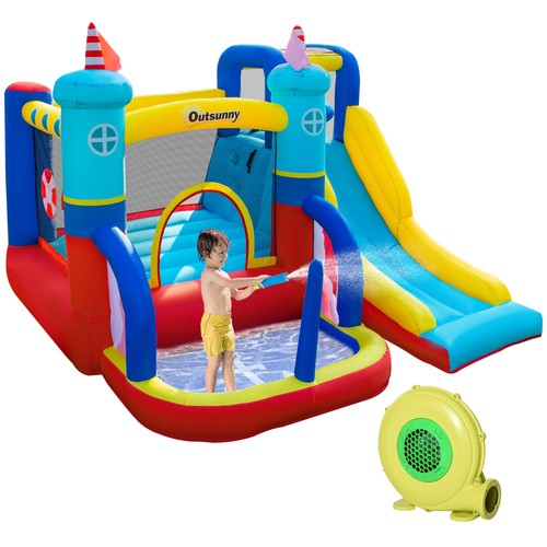 Outsunny kids bouncy castle - kids,