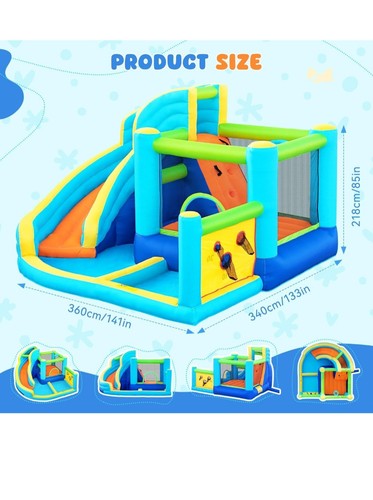 Inflatable bouncy castle water - castle,