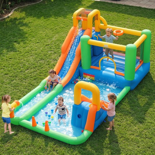 Bouncy castle with - castle,