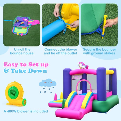 Bounce castle slide with - bounce,