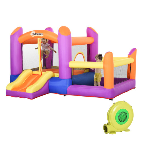 Outsunny kids bouncy - outsunny, 3-in-1