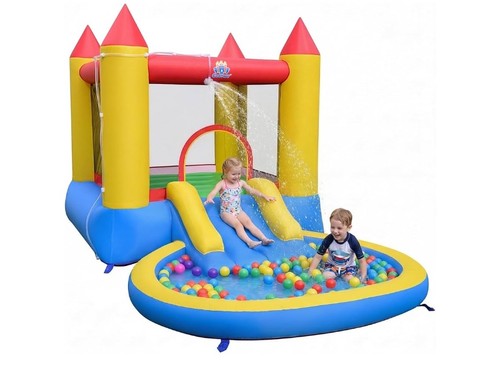Bouncy castle with ball - ball, pit