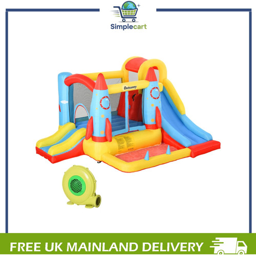 Bouncy castle with slide pool - with,