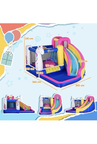 Bouncy castle with slide and - bouncy,