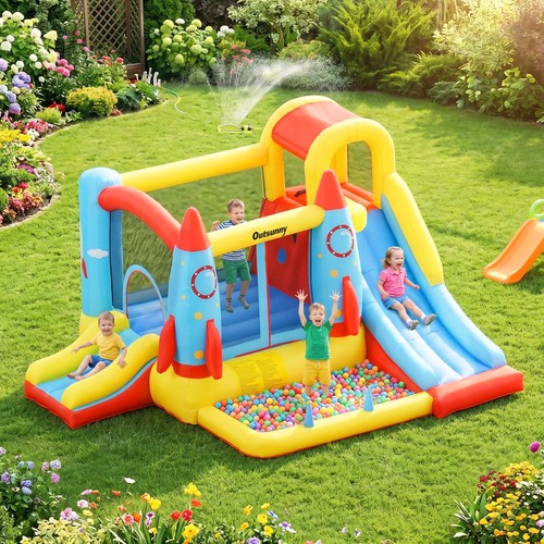 Bouncy castle with - bouncy, pool
