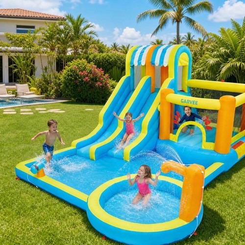 Bouncy castle with - bouncy,