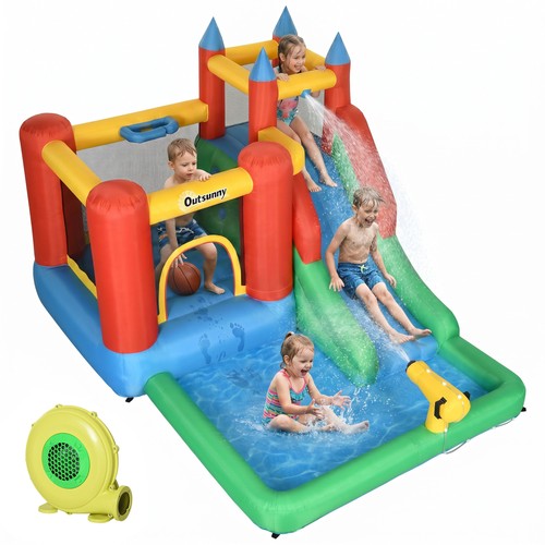 Outsunny kids bouncy castle - kids,